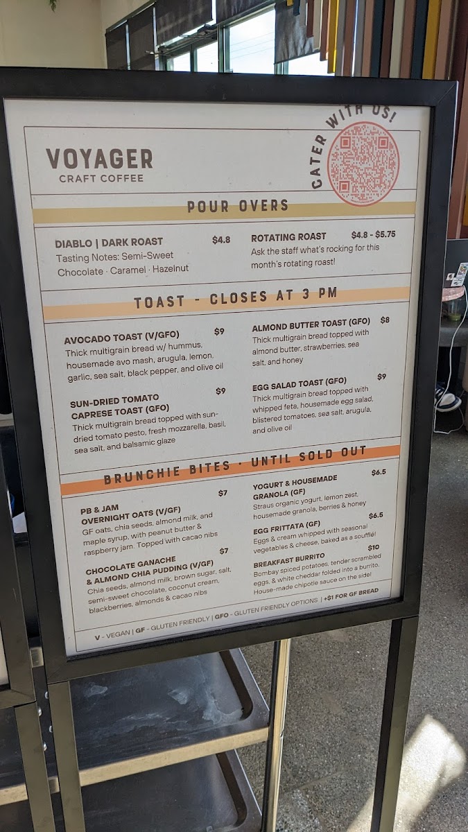 Menu Voyager Craft Coffee - Cupertino-10