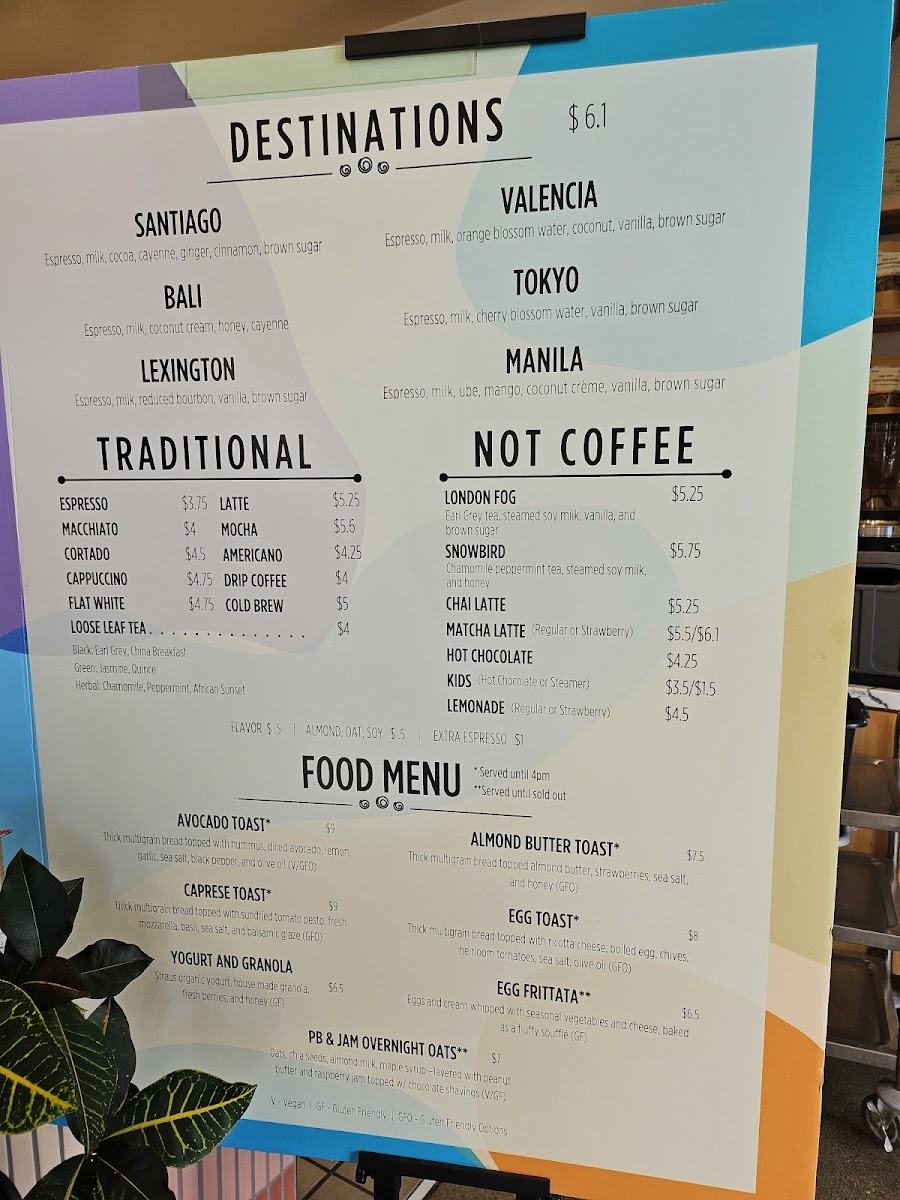 Menu Voyager Craft Coffee - Cupertino-4