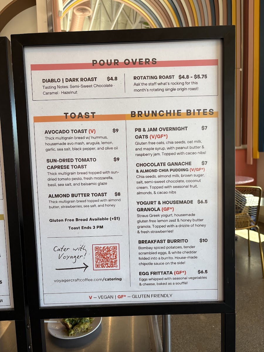 Menu Voyager Craft Coffee - Cupertino-9